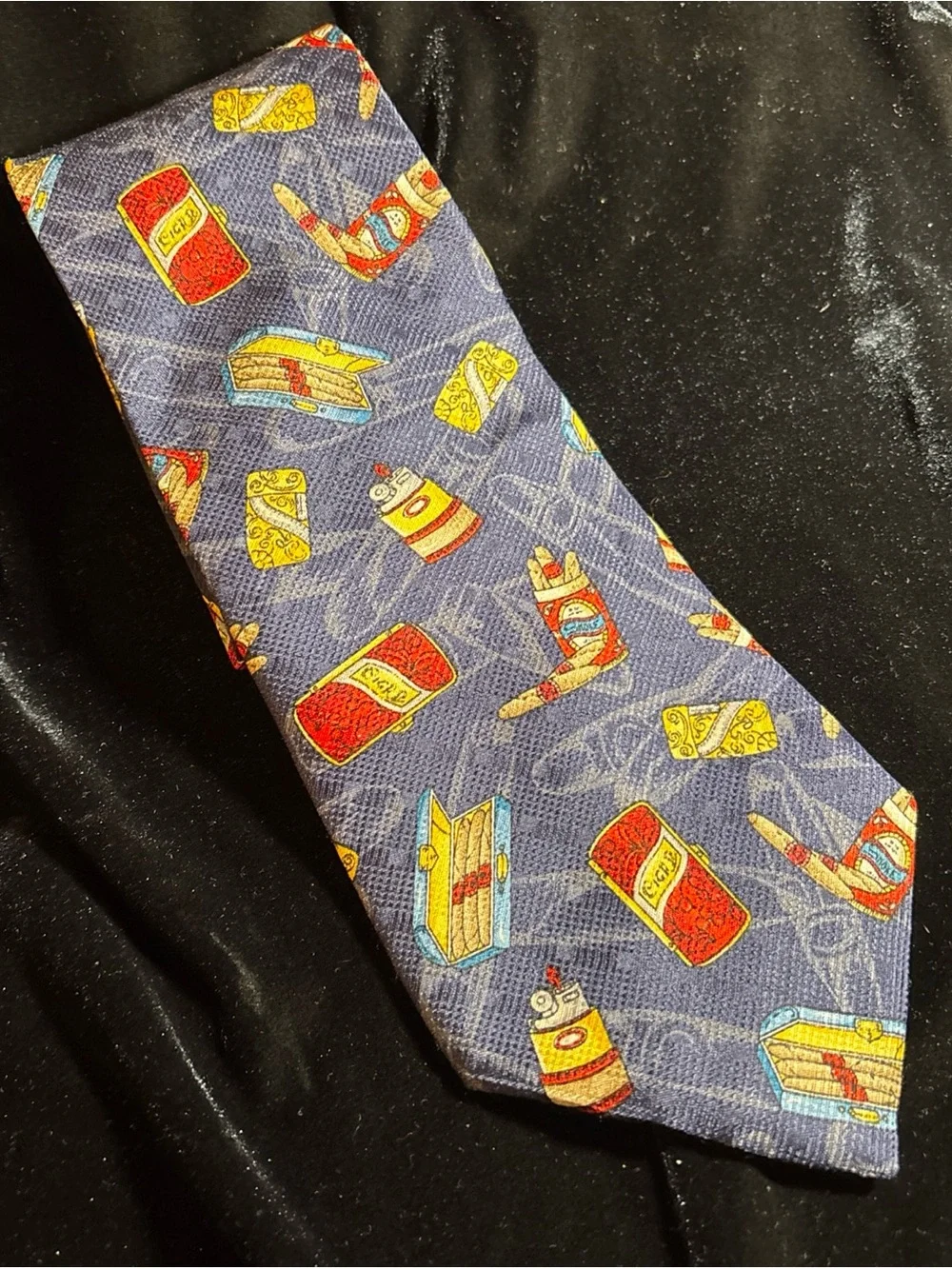 Cigar Necktie by Gino Pompeii Cigars Lighter Silk
